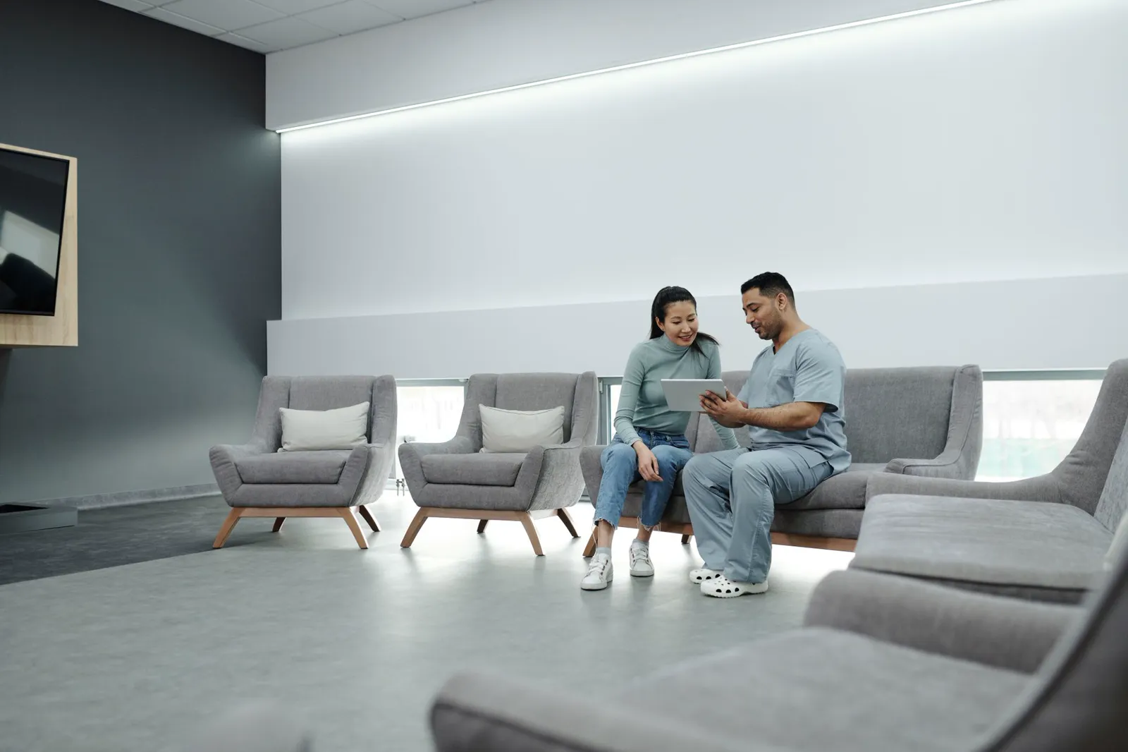 The OPD waiting area